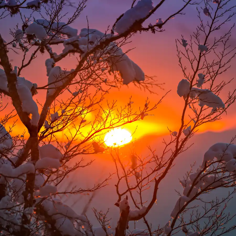 mountain sunset italy